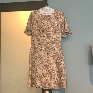 Banana Republic silk leopard dress